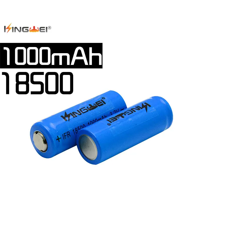 Kingwei 10 шт. высокое качество LiFePO IFR 18500 литий-железо-фосфат 3 2 В LFP 1000 мАч
