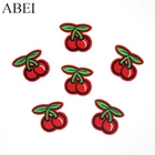 10 шт.лот вышитые маленькие вишневые нашивки для детей, для девочек, свитера, пальто, джинсов, наклейки сделай сам, школьная сумка, Аппликации, украшения