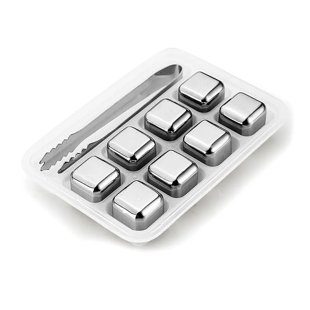 Виски камни Нержавеющая сталь кубики льда применение для вина Soda напитки набор