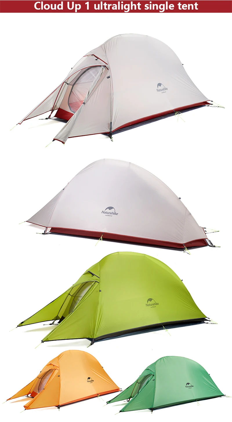 Naturehike Cloud UP обновленная палатка 1 2 3 человек свободно стоящая 20D силиконовая двухслойная Сверхлегкая походная палатка