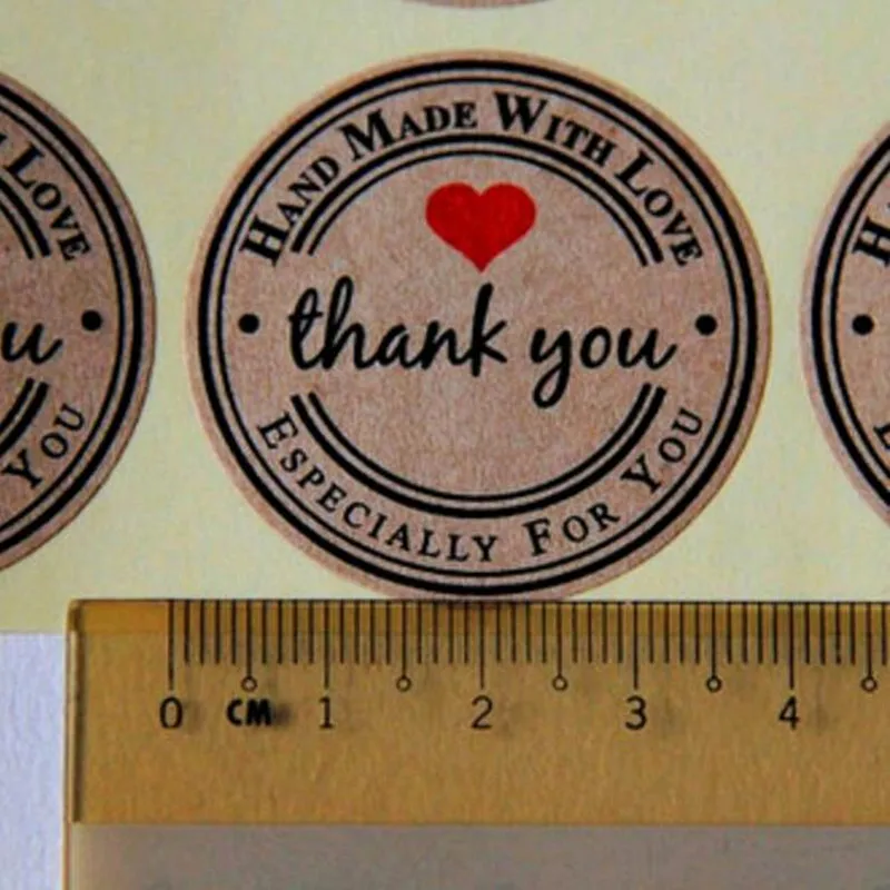 240 шт./лот спасибо клейкая крафт печать наклейка для выпечка в подарок наклейки
