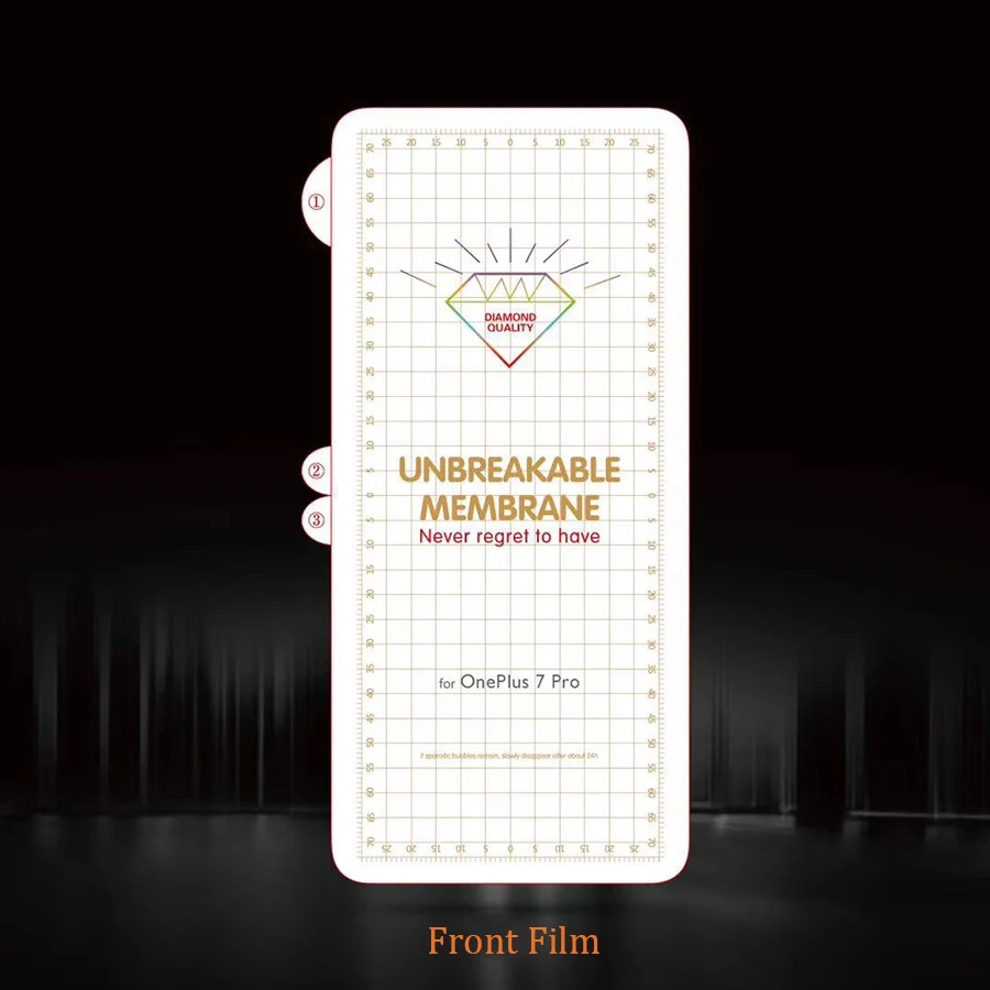 Front Film Новейшая невидимая Алмазная пленка для OnePlus 7 Pro, защита экрана, полная задняя часть One Plus 7 Pro, стеклянная Гидрогелевая пленка OnePlus7 1+ 7 - Цвет: Front Film