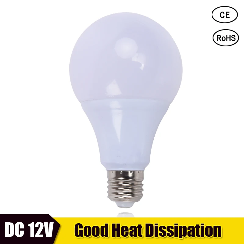 

LED Bulb Lamps E27 DC 12V Light Bulb Real Power 3W 5W 7W 9W 12W 15W High Brightness Lampada LED Bombillas