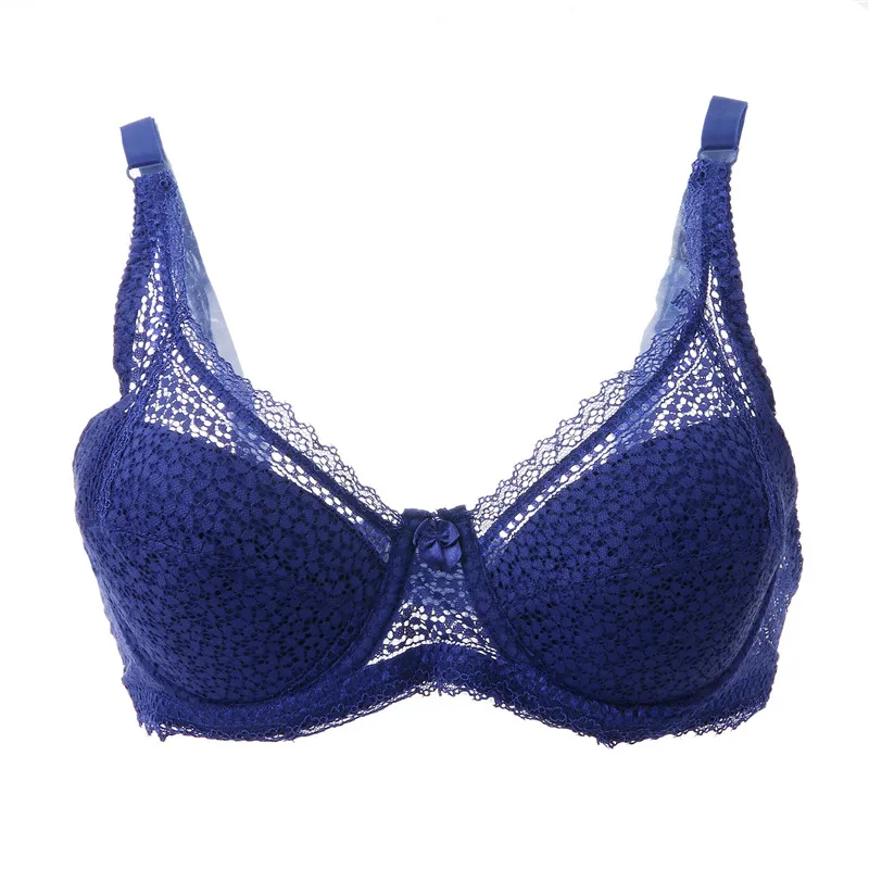 Secret Bra Sexy Underwire Bras Women Ultra Thin Lace Sheer Brassiere Soft Full Coverage Push Up Bralette Tops Big Size Underwear