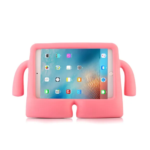 Pink Силиконовый толстый пенопластовый Ударопрочный Мягкий чехол-подставка с ручкой для ipad 2, 3, 4 детей мультяшный защитный чехол для ipad 4 3 2 9,7 дюйма - Цвет: Pink
