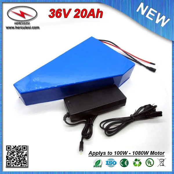 Аккумулятор для электровелосипеда треугольной формы 36 В 20 А · ч 1000 3 7 мА 30 BMS и 42 в 2