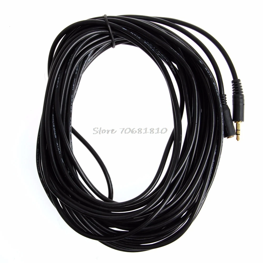 Кабель удлинитель для стерео наушников 3 5 мм 10 м|headphone extension cable|extension cablefemale 3.5mm |
