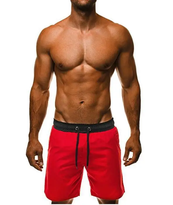 Для мужчин s джоггеры спортивные тонкие шорты мужские черные Бодибилдинг