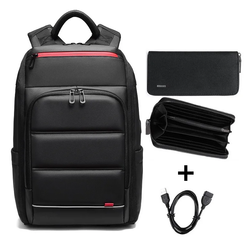 Set 2 Многофункциональный рюкзак для ноутбука Mochila, большая емкость, водонепроницаемая дорожная сумка, зарядка через usb, деловая школьная сумка - Цвет: Set 2