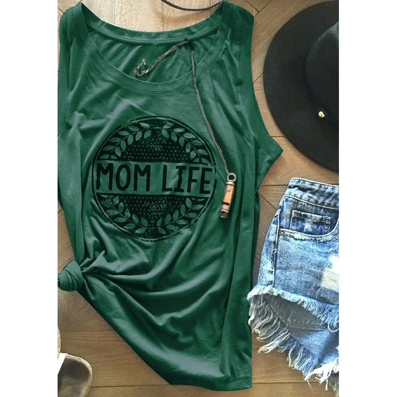 Стильные женские повседневные футболки с надписью MOM LIFE|Майки| |