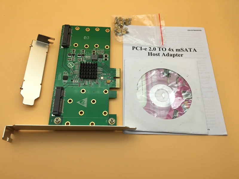 4 порта mSATA Raid Card PCIE Райзер карта конвертер PCI E SSD RAID ускорения расширенные карты