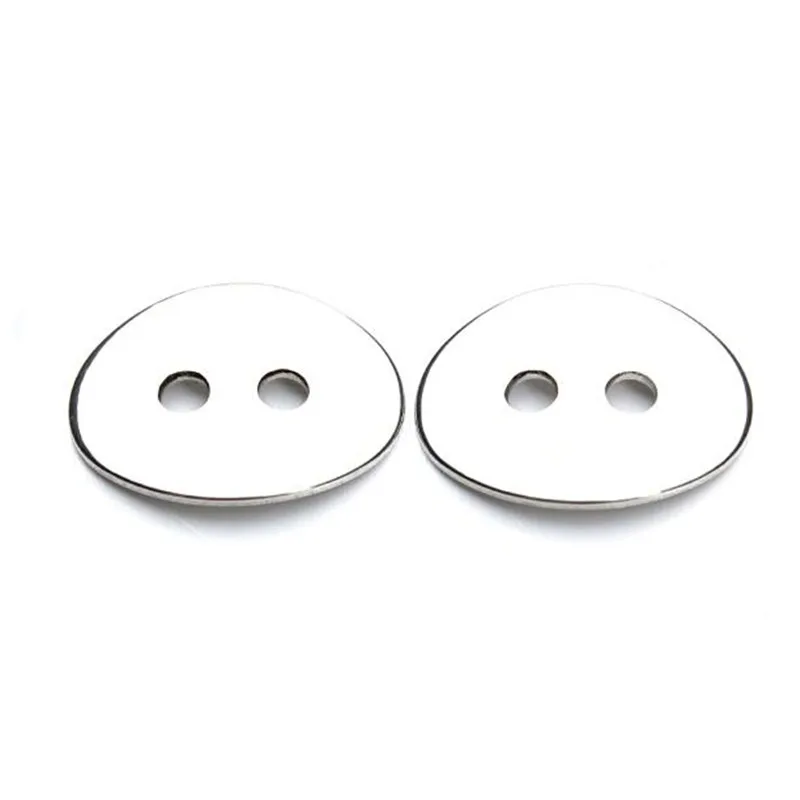

JINSE Stainless Steel Sewing Button Metal Buttons Oval 2 Holes 14.0mm( 4/8")x 6.0mm( 2/8") 2017 New 14x6x2mm