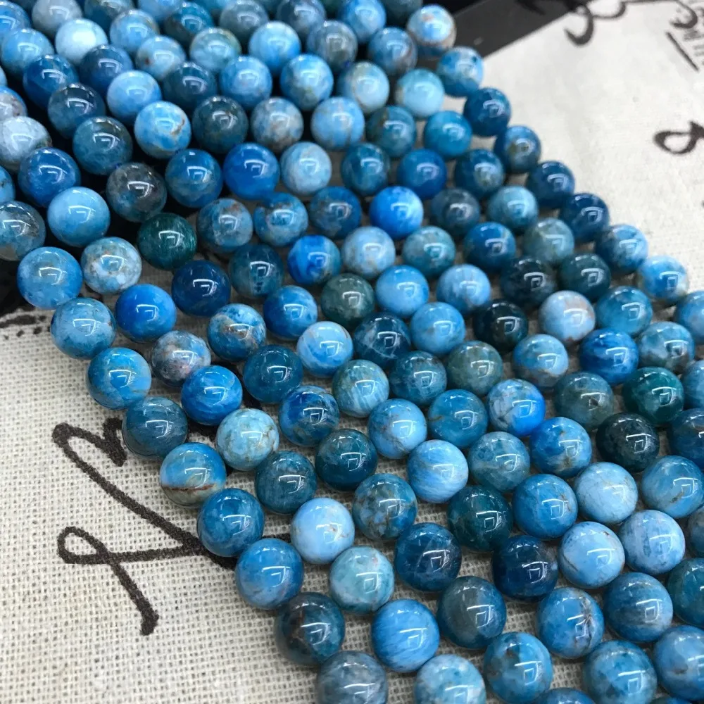 

Wholesale AAA Natural Stone Apatite Beads Round Loose Beads 6mm 8mm 10mm mm For Jewelry Making Necklace DIY Bracelet