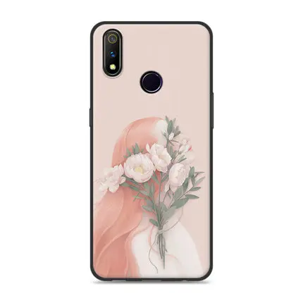 6," Coque Fundas для OPPO Realme 3 pro Чехол seven girl цветок Мягкий Силиконовый ТПУ чехол для телефона Realme3 pro защитные чехлы