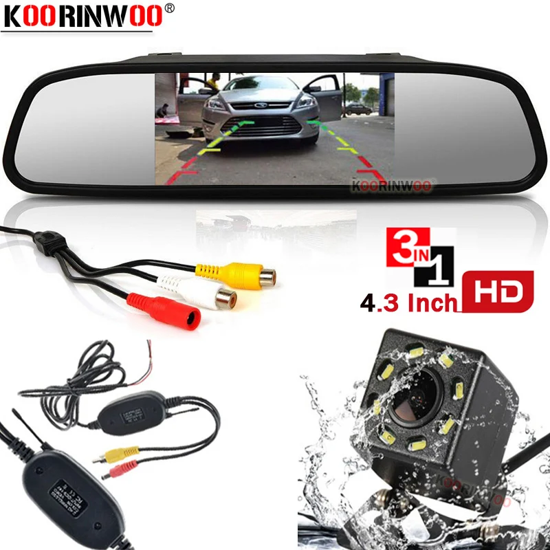 Автомобильный монитор Koorinwoo 2 4G для камеры заднего вида цветная камера грузовика