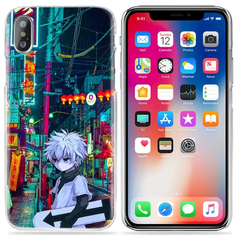 01 Чехол Hunter x Hunter Для iPhone XS Max XR X 10 11 7S 8 6 6S Plus 5S SE 5 4S 4 5C 6+ 6S+ 7+ 8+ жесткий чехол для телефона с рисунком аниме coque - Цвет: 01