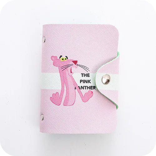 Pink Leopard Свежий мультфильм животных из искусственной кожи Обложка для паспорта сумки путешествия многофункциональный Женский держатель кредитной карты Чехол Органайзер для хранения - Цвет: Pink Leopard