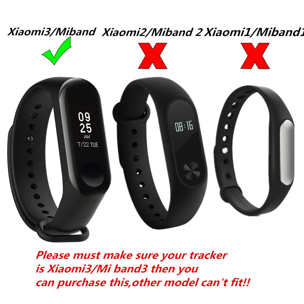 (Mi3HS) 06 ремешок для Xiaomi Mi Band 3 силиконовый на запястье xiaomi mi band аксессуары браслет