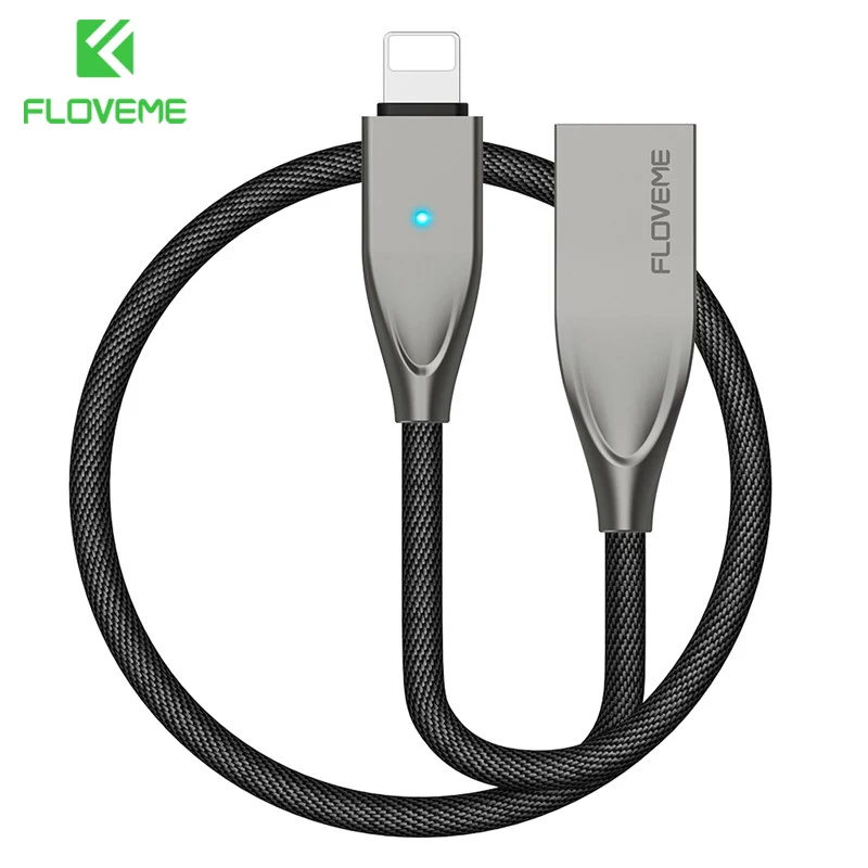 Автоматический USB кабель FLOVEME для iPhone 11 Pro Max 7 5 В/2 1 А светодиодный быстрой зарядки