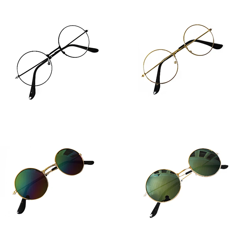 Newborn Baby Girl Boy Flat Glasses Photography Props Gentleman Studio Shoot Infant Pictures Decoration Round Sunglasses | Детская одежда