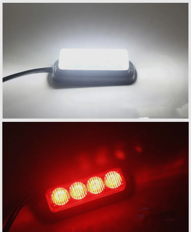 Автомобильный Грузовик 4 светодиодный аварийный маячок светильник бар аварийная