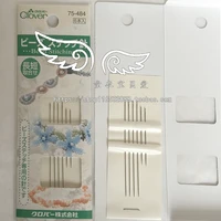 clover beaded embroidery fine needle set 75 484 japan rice beads hand tools