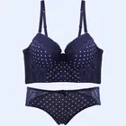 Симпатичные кружевные бюстгальтеры с глубоким V-образным вырезом, комплект стерео регулируемого сексуального нижнего белья, комплекты с бюстгальтером без косточек, с высокой полосой, пять красивых бюстгальтеров