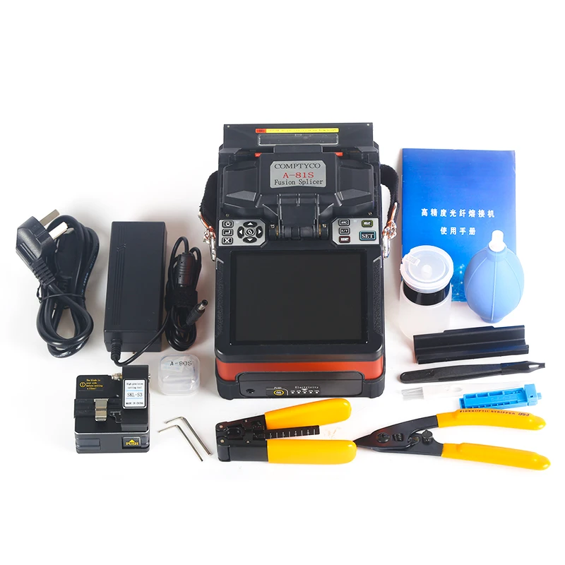 

ZHWCOMM A-81S Fiber Fusion splicing machine FTTH Automatic Intelligent Multifunctional Optical Fiber Fusion Splicer
