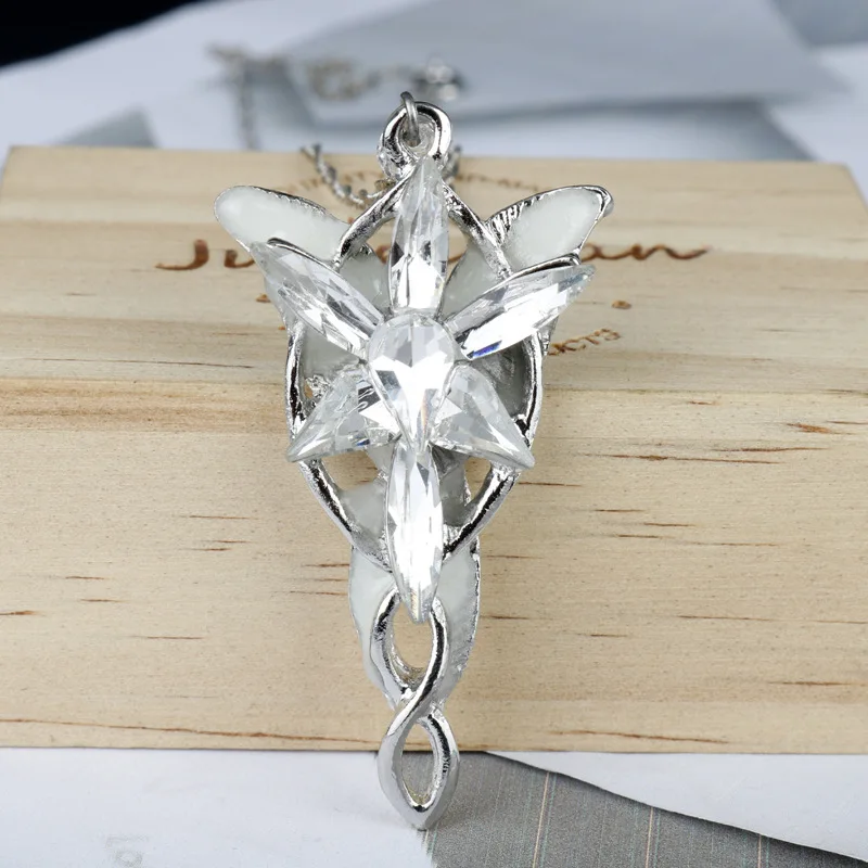 MQCHUN ожерелье принцессы эльфов модное Arwen Evenstar светящееся в темноте с подвеской