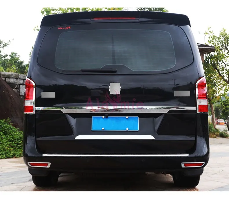 Хромированная крышка багажника Панель Свет Накладка лампы для Mercedes Benz Vito W447 автомобильные аксессуары