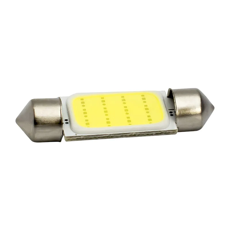 10 шт. 39 мм C5W C10W SV8.5 12844 DE4410 гирлянда COB Светодиодная Автомобильная Лицензионная