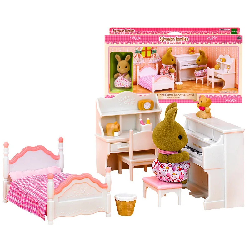 Sylvanian Families кукольный домик мебель аксессуары сцены для спальни