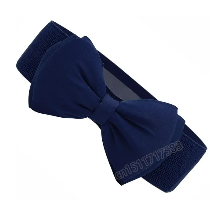 Sweet Women Bowknot Bow Wide Stretch Buckle Waist Belt elastic waistband SV001892 | Аксессуары для одежды
