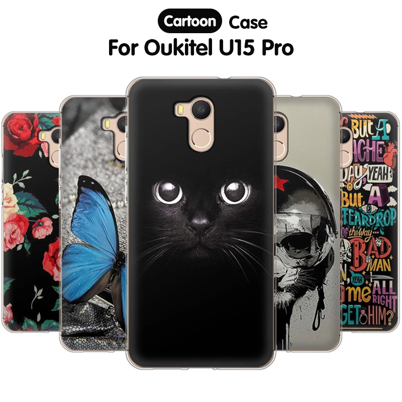 Чехол EiiMoo для телефона Oukitel U15 Pro силиконовый чехол с мультяшным рисунком мягкая