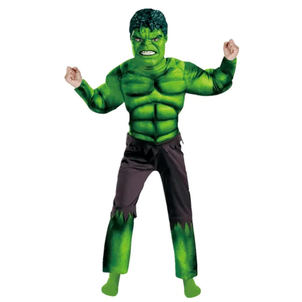 Детские Мстители мышцы Халка Сюрприз цена костюмы на Хэллоуин disfraces infantiles