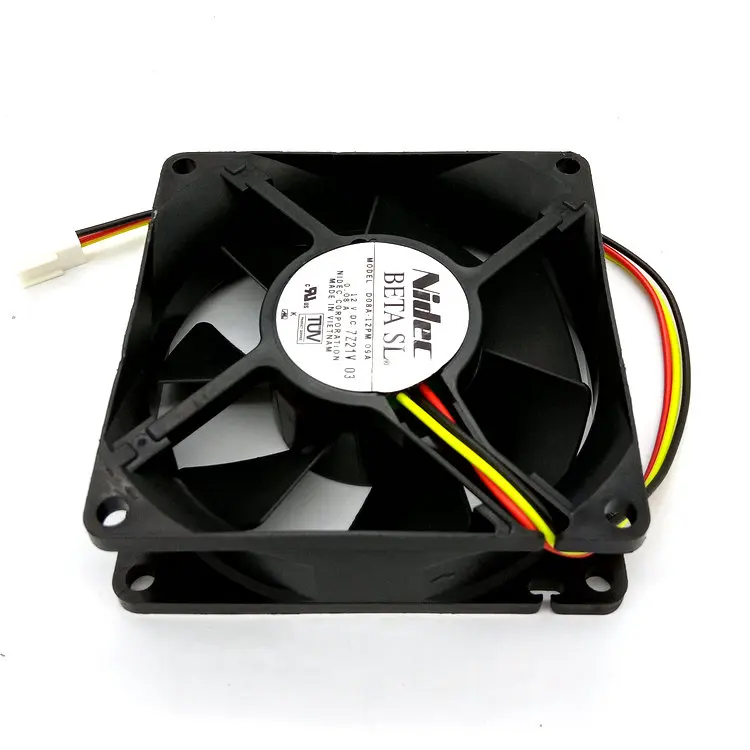 Original for Nidec D08A-12PM 12V 0.08A 8CM 80*80*25MM silent cooling fan | Fans &amp Cooling