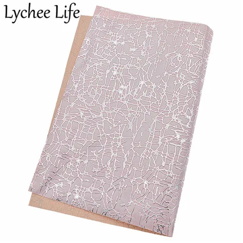 5 Lychee Life полосатая сетка с принтом кожаная ткань A4 красочные 21x29 см ПВХ ткань DIY ручной работы швейная одежда аксессуары поставки - Цвет: 5