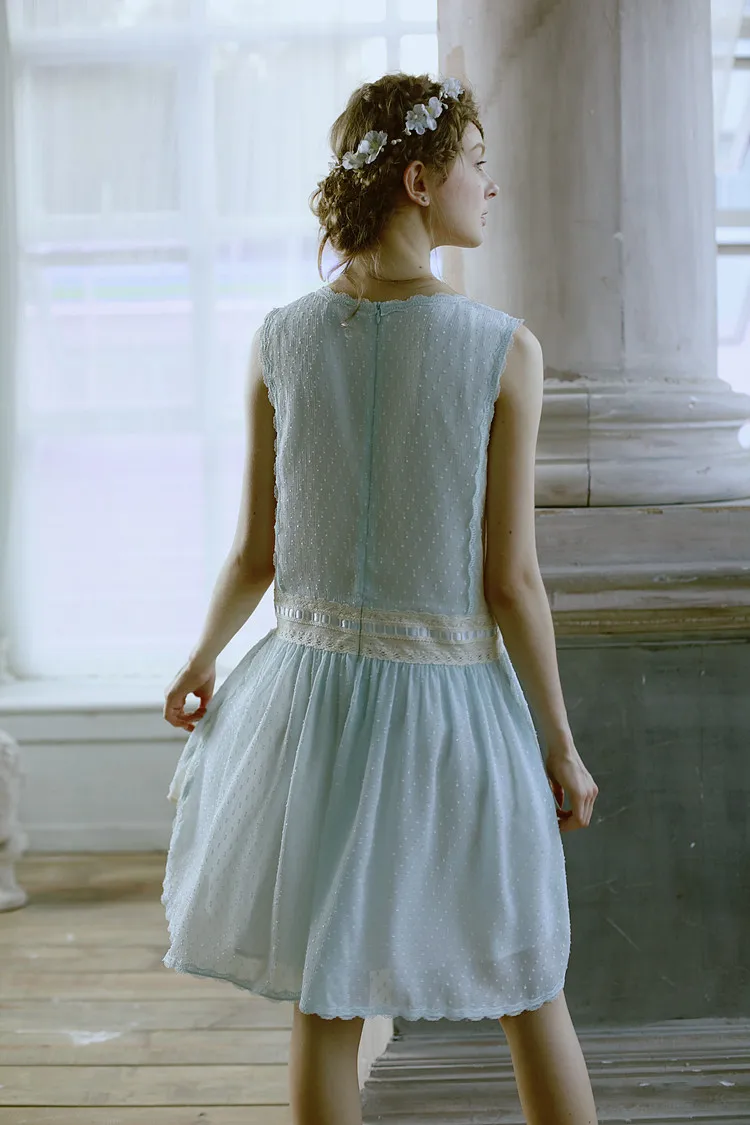Женское платье в горошек с вышивкой|lynette's chinoiserie|polka dotdress dress |