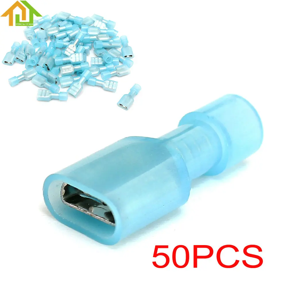 16/14 AWG 50 шт. изолированные обжимные соединители с внутренней резьбой|connector terminal|crimp