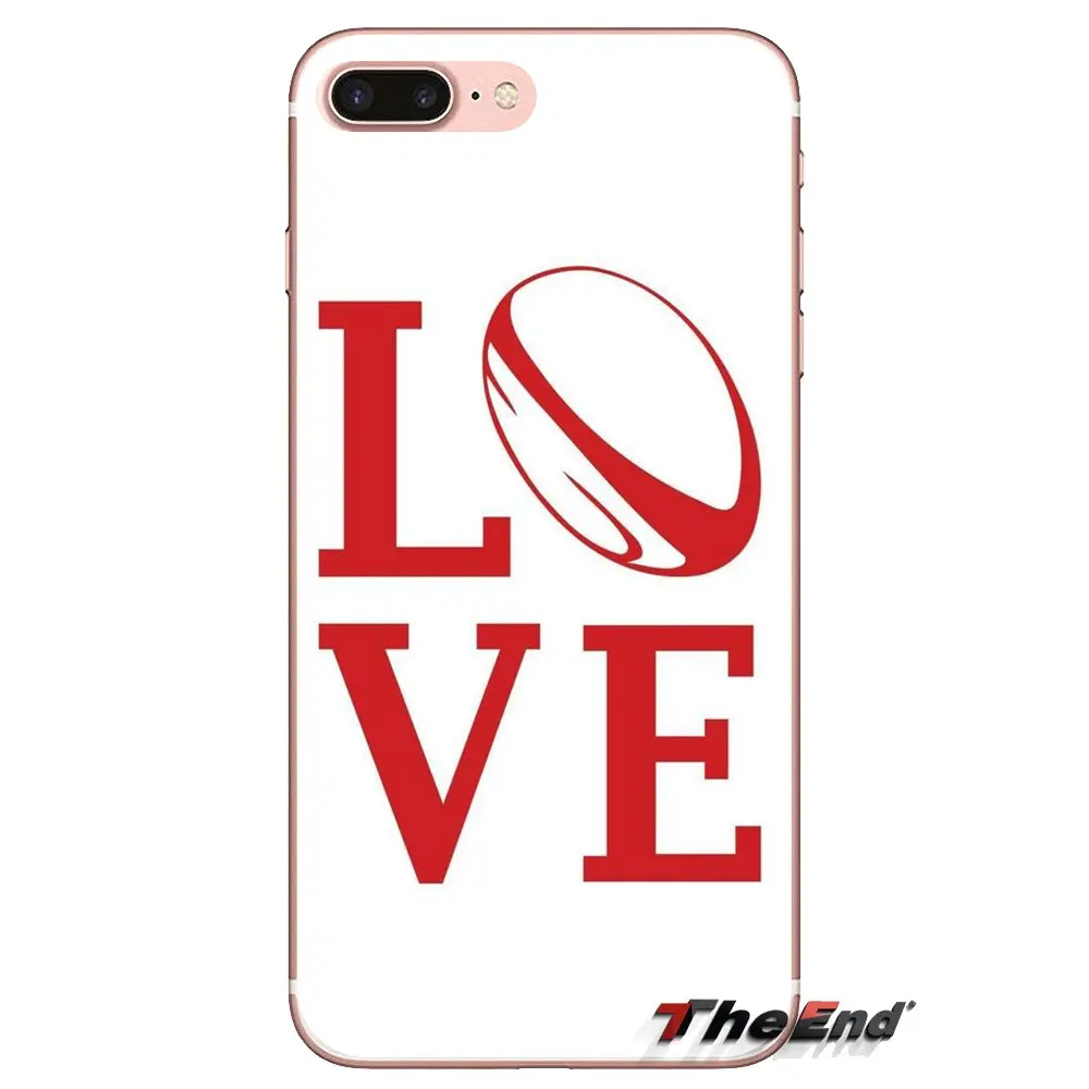 rugby ball Transparent Soft Shell Covers For Samsung Galaxy S3 S4 S5 Mini S6 S7 Edge S8 S9 S10 Plus Note 3 4 5 8 9 |