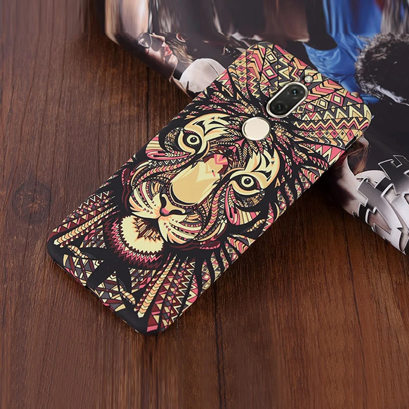 YonLinTan coque case cover for Huawei Mate 10 lite Mate10 Pro mobile phone night fluorescent animal hard plastic 3D original | Мобильные