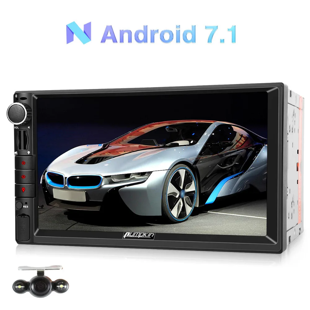 Тыквы 2 Din 7 ''android 1 универсальный автомобильный Радио без DVD плеер gps навигации
