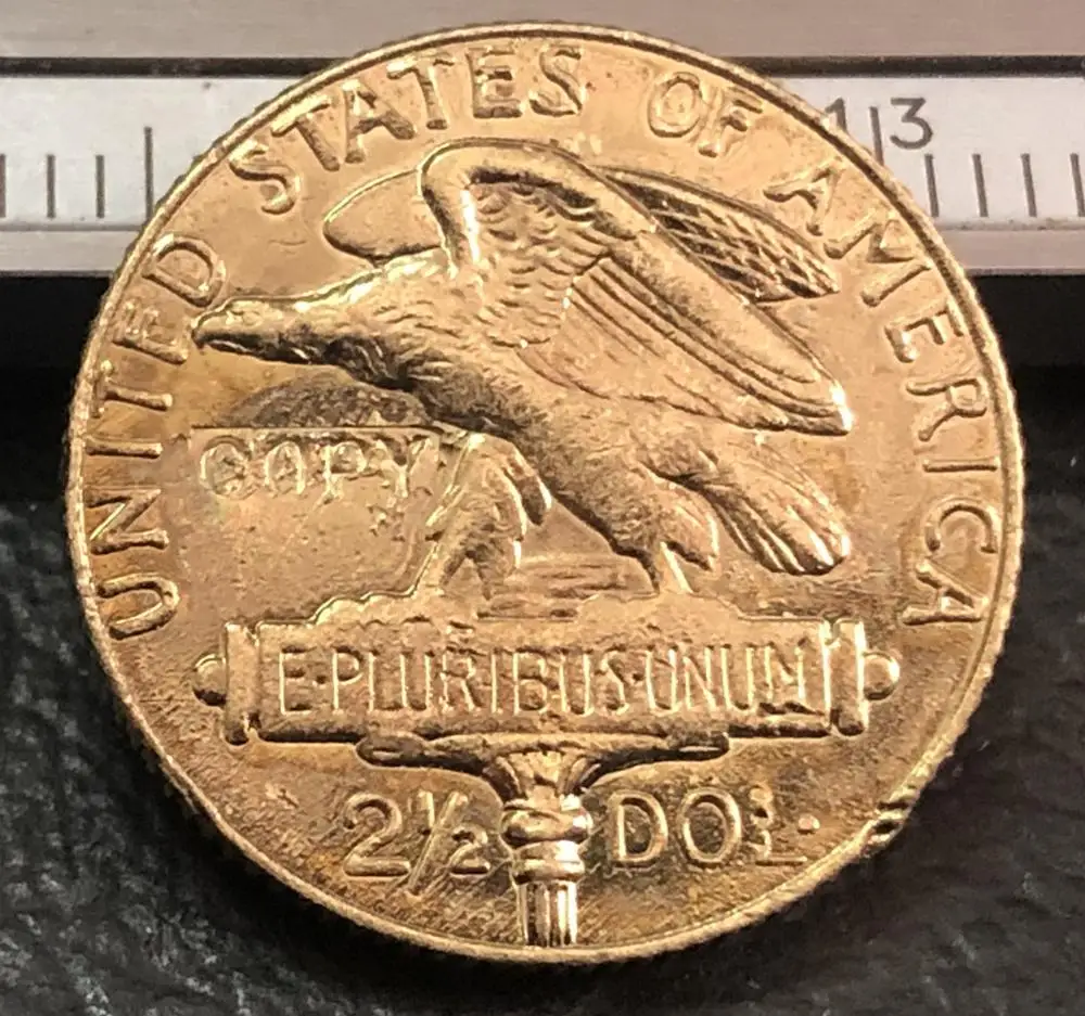 1915 $2 5 США Панамский доллар тихоокеанское оформление|Безвалютные монеты| |