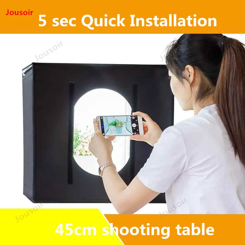 LED small Studio shooting table 45cm mini softbox photo product stills simple light filling props CD50 T03 | Электроника