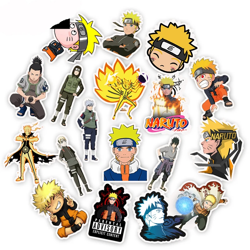 50 шт. стикеры Naruto Sasukai Boruto наклейка s для сноуборда багажа автомобиля холодильника