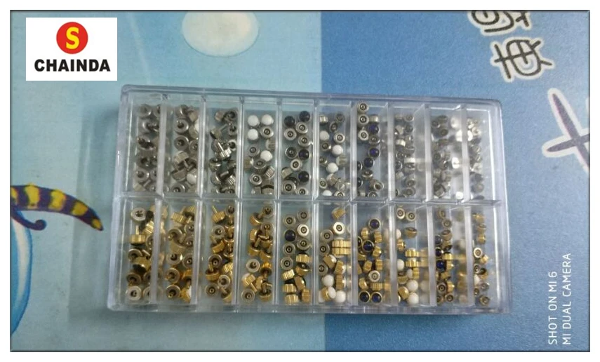 

Free Shipping 1Set Mixed Sizes Ceramic Watch Crowns for Watch Repair
