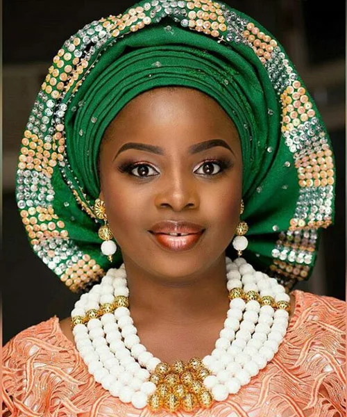 Бесплатная доставка! Белый Нигерийский Африканский Свадебный комплект