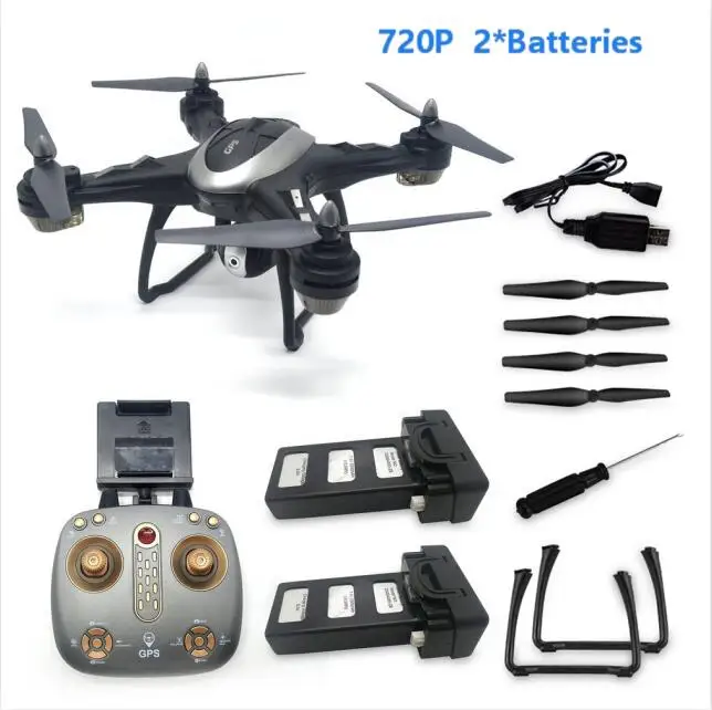 Белый LH-X38GWF Дрон Двойной gps wifi FPV Дрон HD 1080P камера Дистанционное управление вертолет RC Дрон Профессиональный Дрон с 3* батареями - Цвет: Белый