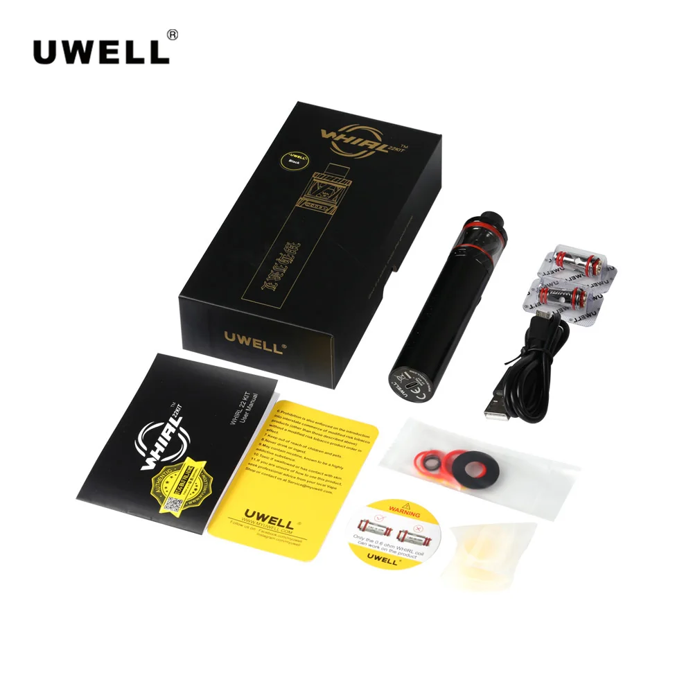 Оригинальный Uwell Whirl 22 комплект с 2 мл распылитель все в одном стартер электронная
