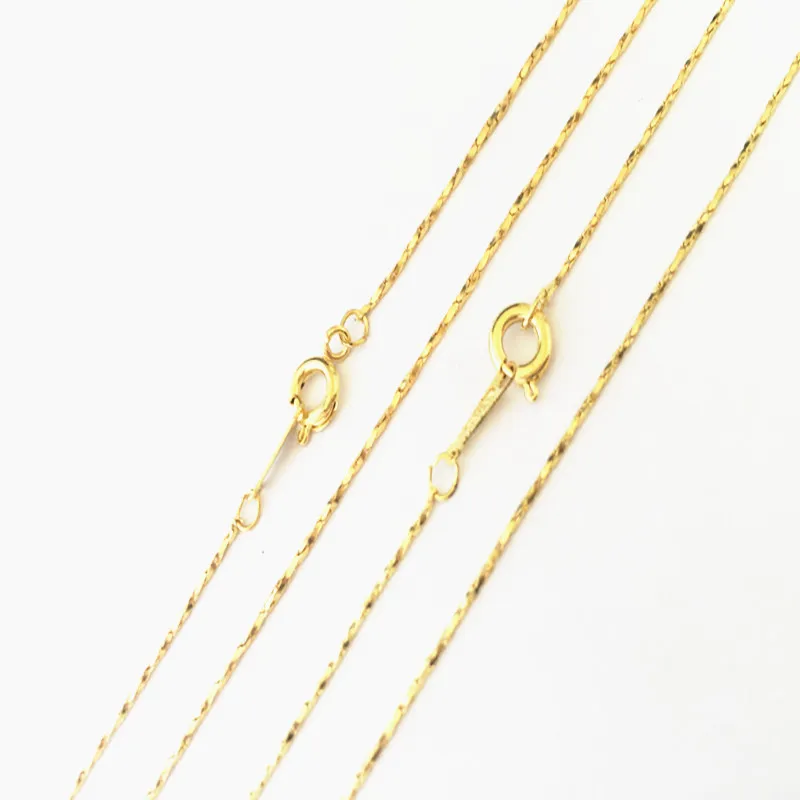20pcs/lot 1mm gold color necklace chain with lobster clasp pendant accessories pocket watch 42cm | Украшения и аксессуары